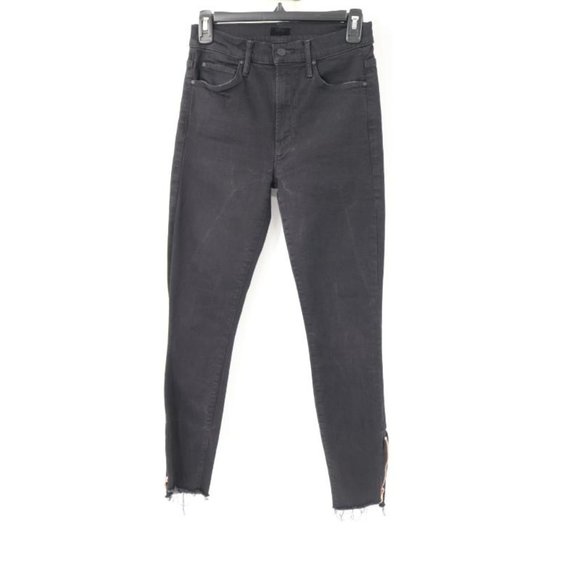 Mother jeans Women's 26 The Stunner Double Zip Ankle step fray not guilty black - Picture 2 of 15